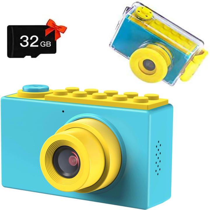 Image du produit Kriogor Appareil photo numérique étanche pour enfants (bleu)