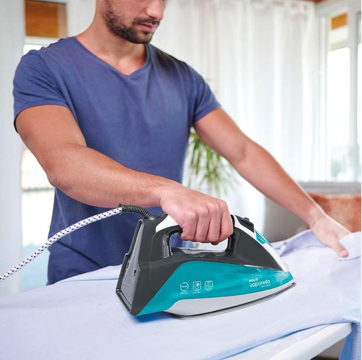 Actual product image Polti Iron PLEU0253 Vaporella Quick & Slide QS220 Steam Iron, 2400 W, Water tank capacity 350 ml, Cont (2400 W, 40 g/min)