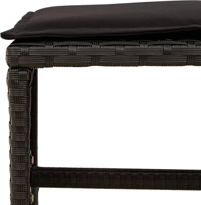 Image du produit VidaXL Meuble de jardin Ensemble de jardin 15 pièces noir Poly rotin (275 cm)