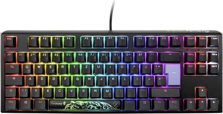 Produktbild Ducky One 3 Classic Black/White TKL Gaming Tastatur, RGB LED - MX-Black (DE, Kabelgebunden)