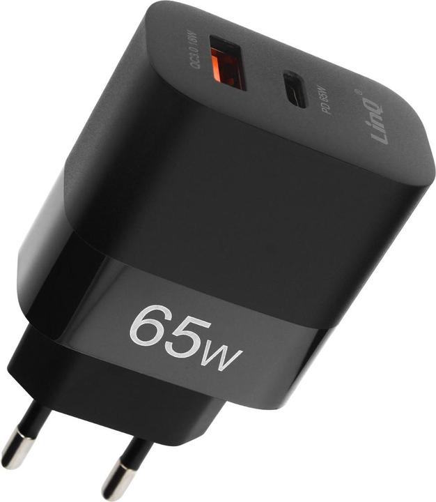 Produktbild LinQ 65W Netzteil, 2x USB + USB-C Ports (65 W)