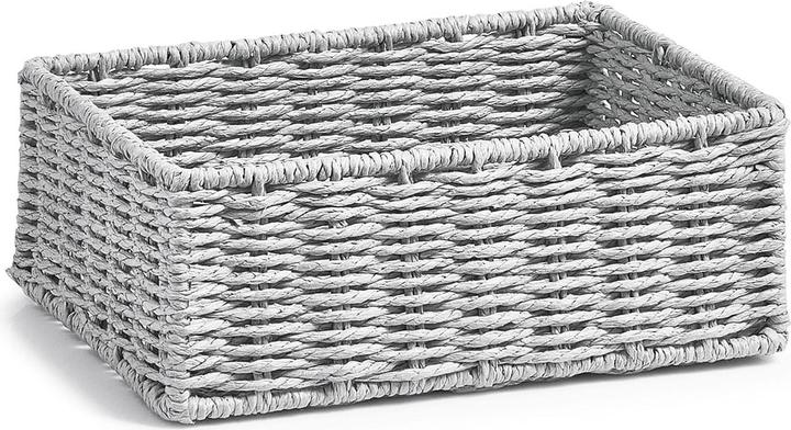 Image du produit Zeller Present Panier de rangement, ensemble de 2 (2 x, 20 x 14 x 7 cm, 24 x 18 x 9 cm)