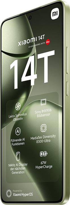 Actual product image Xiaomi 14T (256 GB, Lemon Green, 6.67", Dual SIM, 50 Mpx, 5G)