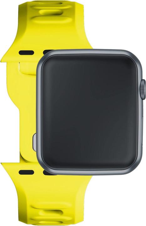 Produktbild 3MK Silicone Watch Strap żółty/yellow dla Apple Watch 42/44/45/49mm (Edelstahl, Silicone, 3, 4, 9, Ultra)