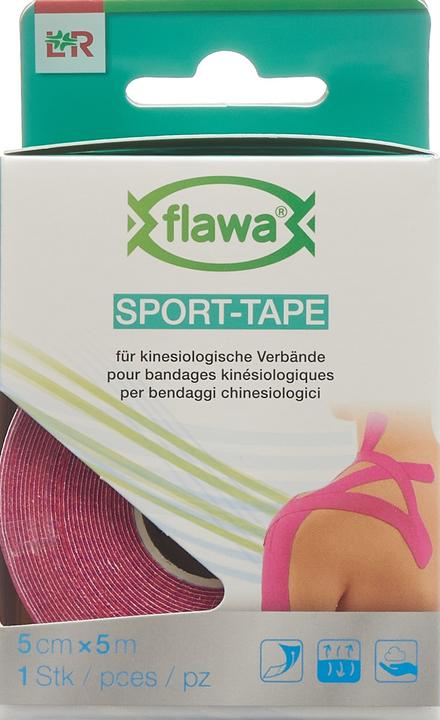 Produktbild Flawa Sport-Tape 5cmx5m pink (5 m)