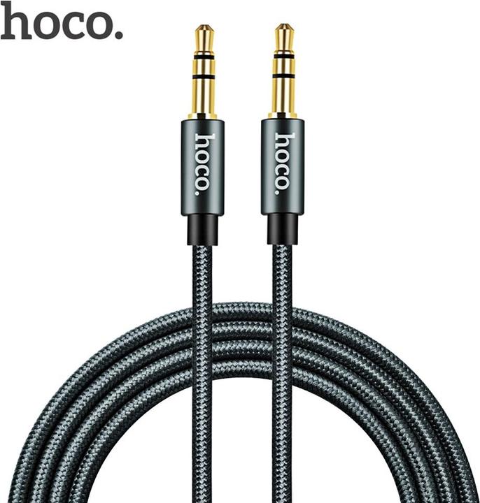 Produktbild Hoco AUX Kabel 1 Meter, UPA02 AUX Spring Audio, schwarz (1 m)