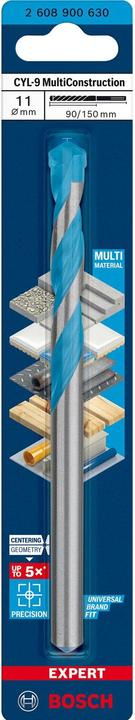 Actual product image Bosch Professional Zubehör Expert CYL-9 MultiConstruction drill, 11 x 90 x 150 mm, d 10 mm (11 mm)