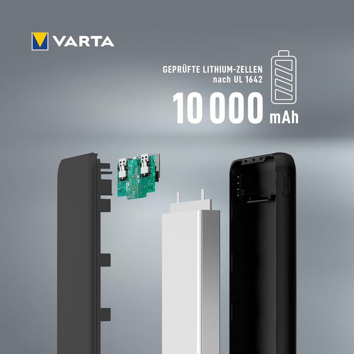 Produktbild Varta Powerbank 10000mAh mit 4 Anschlüssen (10000 mAh, 15 W)
