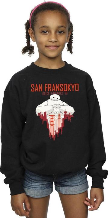 Immagine prodotto Disney Big Hero 6 Baymax San Fransokyo Heart Felpa Ragazze (128)