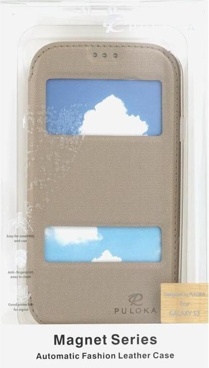 Immagine prodotto Puloka Custodia Flip per Samsung Galaxy S3 oro (Samsung Galaxy S III I9300)