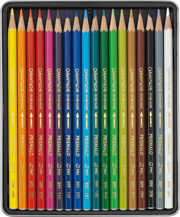 Produktbild Caran d'Ache Prismalo Aquarelle Metallschachtel (Mehrfarbig, 18 x)