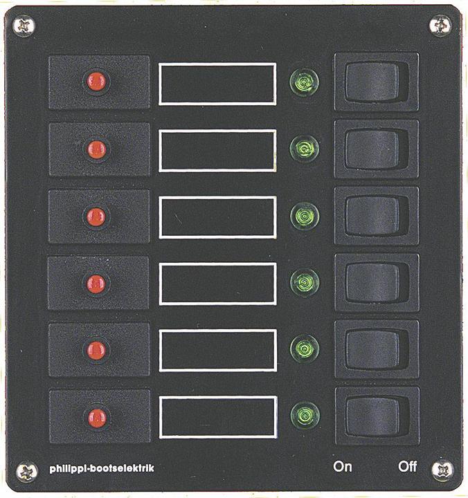 Philippi Switch panel, 6gang