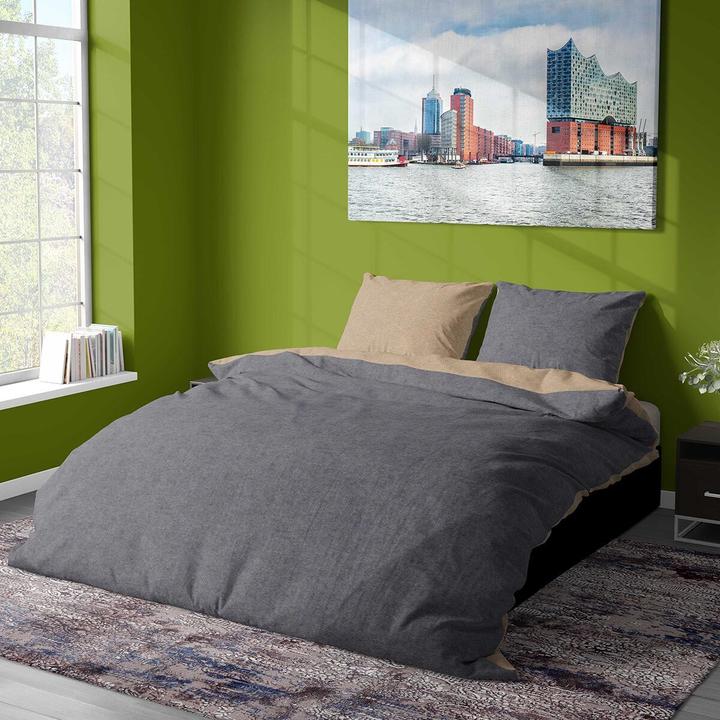 Actual product image Traumschlaf Melangebiber (Bedding set, 200 x 200 cm, 80 x 80 cm)