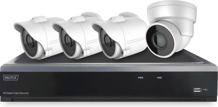 Digitus Full HD Hybrid AHD und NVR Kit (1920 x 1080 Pixels)