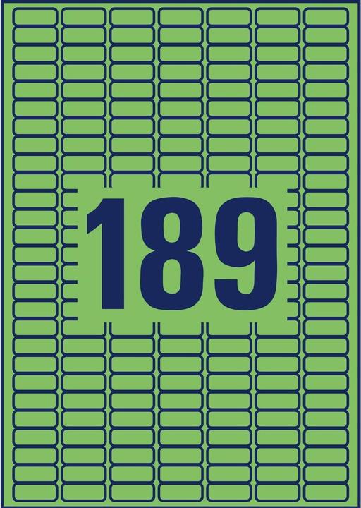 Actual product image Avery Organizational labels green
