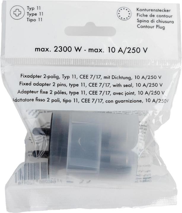 Image du produit Company Supplies Adaptateur fixe (Type 11, CEE 7/17)