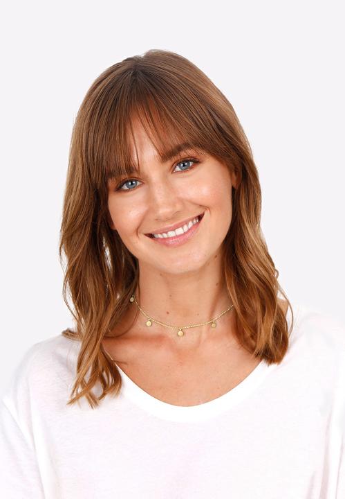 Actual product image Elli Choker mit Plättchen Matt Look (Sterling Silver, 36 cm)