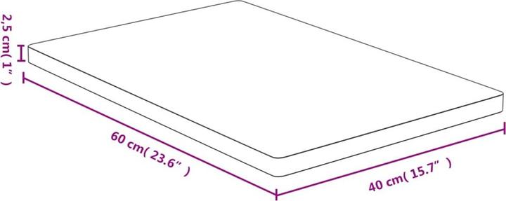 Produktbild VidaXL Weston (40 x 60 x 2.5 cm)