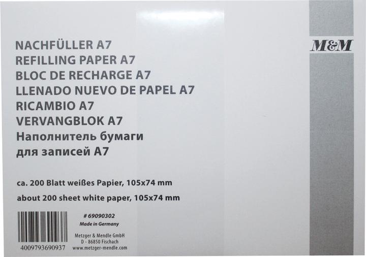 Actual product image Metzger&Mendle Replacement slips to slip box (74 x 105 mm)