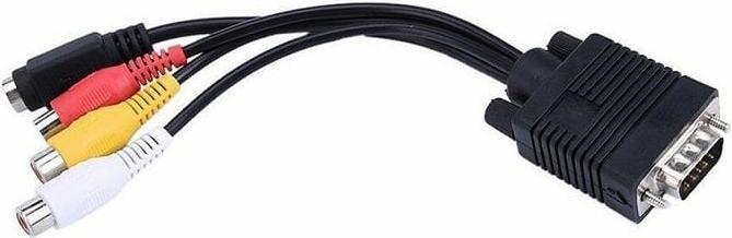 Immagine prodotto JTI Cavo adattatore audio/video da VGA a RCA (0.10 m)