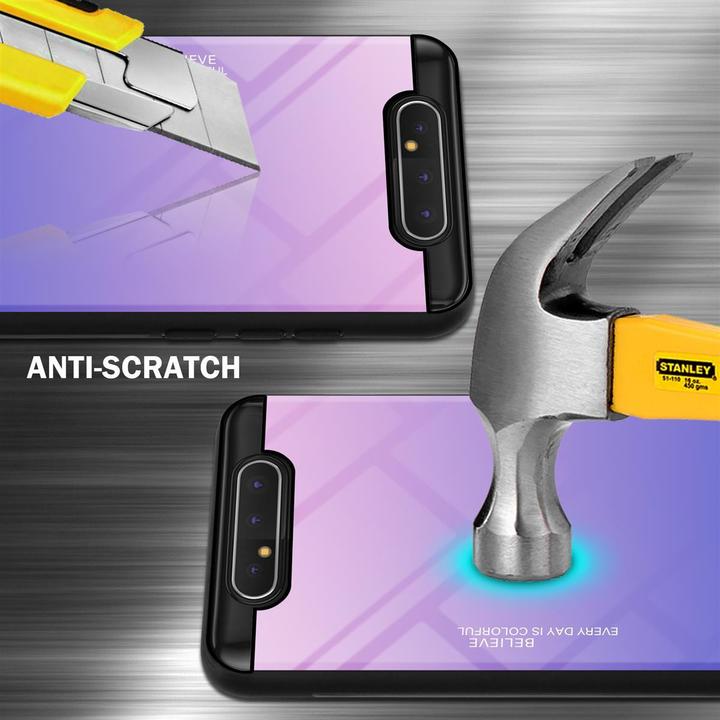 Actual product image Cadorabo TPU 2 colors glass cover (Samsung Galaxy A80)