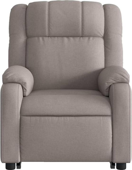 Immagine prodotto VidaXL Poltrona massaggiante Ausilio per la risalita Poltrona elettrica per TV Poltrona in tessuto Taupe