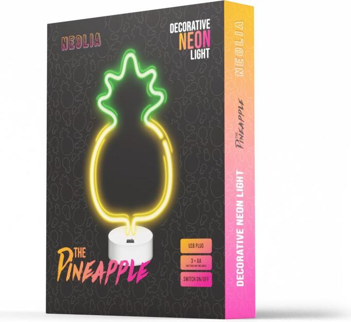 Image du produit Forever Light Néon LED sur pied PINEAPPLE jaune vert NNE05 Neolia