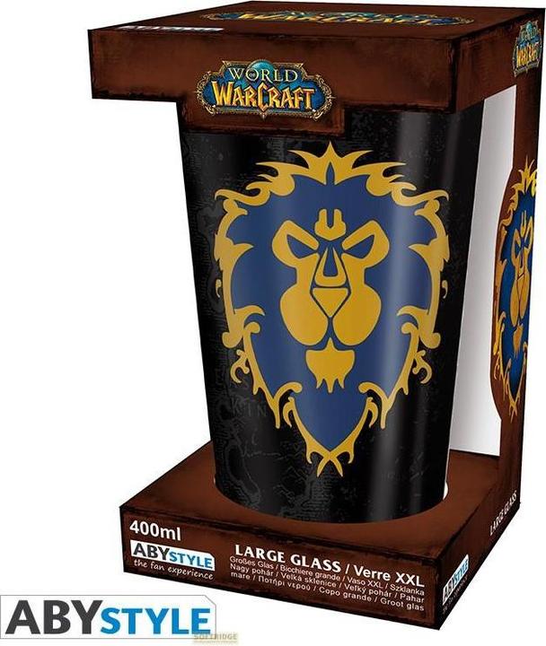 Produktbild ABYstyle WORLD OF WARCRAFT - Large Glass - 400ml - Alliance - box x2