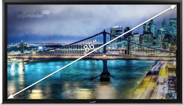 Actual product image Legamaster e-Screen touch display STX-86 mobile (86")