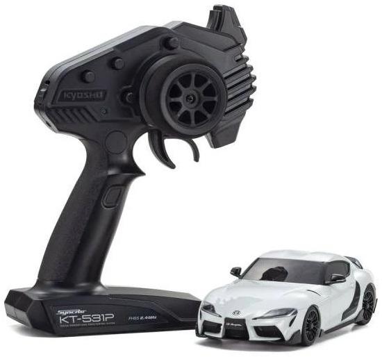 Immagine prodotto Kyosho Mini-Z MA-020 Toyota GR Supra TRD, bianco AWD, 1:27, pronto all'uso (RTR pronto all'uso)