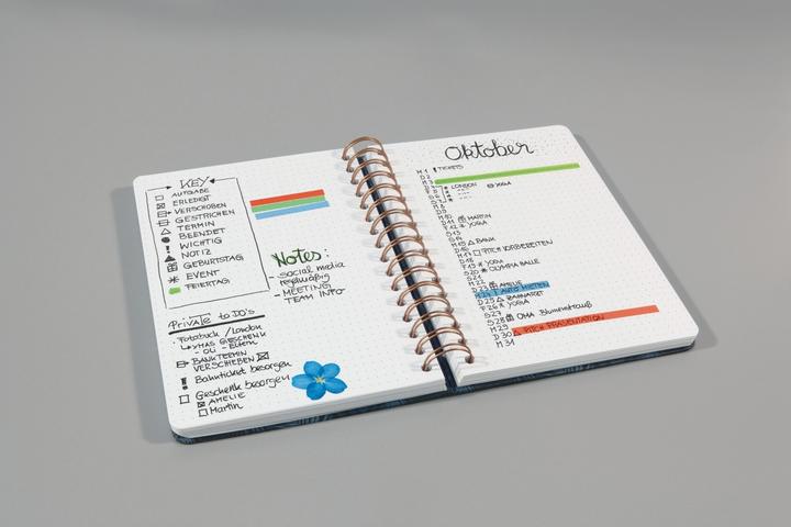 Immagine prodotto Jolie Quaderno a spirale (A5, Quadretti, Copertina rigida)