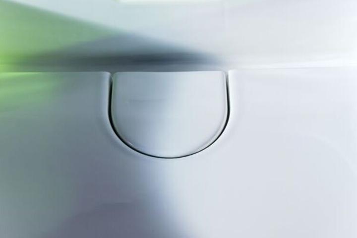 Actual product image Laufen Running Sonar Wash basin bowl, without tap hole, without overflow, 340x340mm, incl. ceramic cover fo (450 mm, 167 mm)