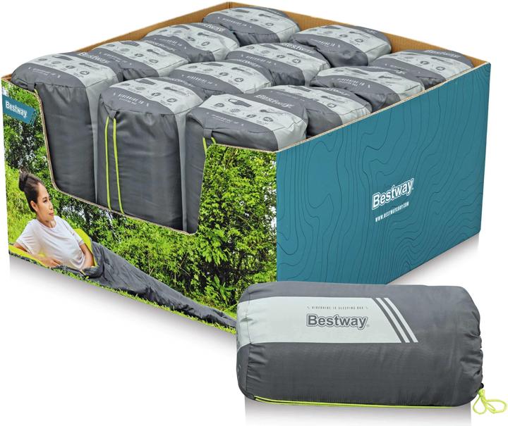 Actual product image Bestway Hiberhide 10 mummy sleeping bag 220 x 75 x 50 cm, assorted (220 cm)