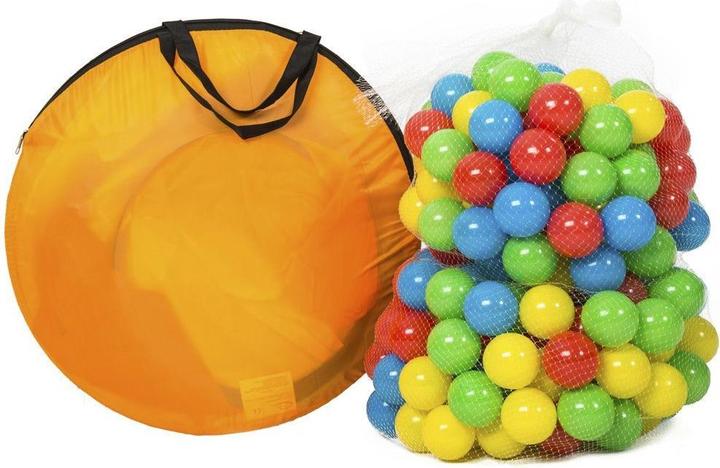 Actual product image tectake Pyramid play tent with tunnel, 200 balls and bag