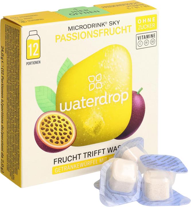 Actual product image Waterdrop Sky (Passion fruit, Pineapple, 12 x)