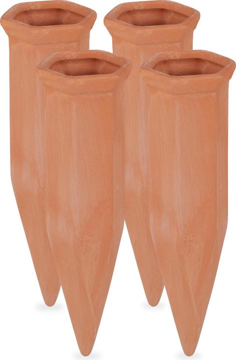 Actual product image Relaxdays Watering Cones, Set of 4 (Clay cone)