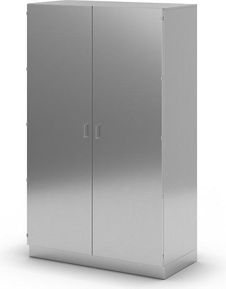 Image du produit kaiserkraft Armoire haute de salle blanche en acier inoxydable (120 x 58,5 x 200 cm)