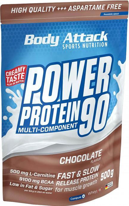 Actual product image Body Attack New Power Protein 90 (500g bag) (Raspberry, 1 pcs., 500 g)