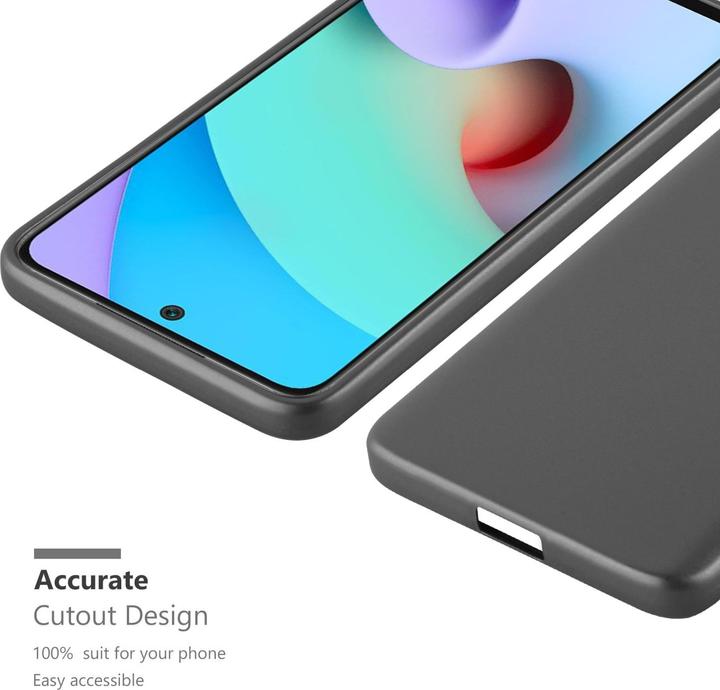 Actual product image Cadorabo TPU Matt Metallic Sleeve (Xiaomi Redmi 10, Xiaomi Redmi Note 11 5G)