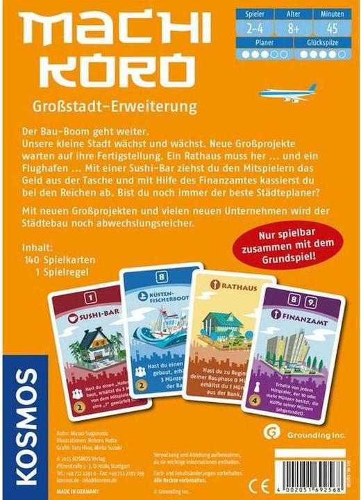 Produktbild Kosmos Machi Koro: Grossstadt - Erweiterung (Deutsch)