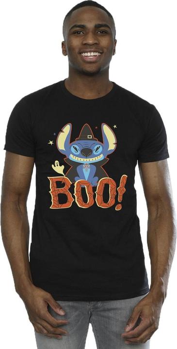 Actual product image Disney Mens Lilo & Stitch Boo! T-Shirt (L)