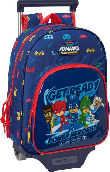 Immagine prodotto PJ Masks Zaino scuola con ruote Ready blu navy 26 x 34 x 11 cm