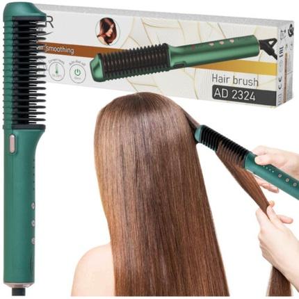 Actual product image Adler AD 2324 Straightening brush, Green (Hair straightening brushes)