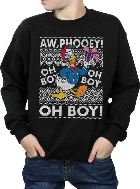 Immagine prodotto Disney Donald Duck Christmas Fair Isle Felpa Ragazzi (152, 158)