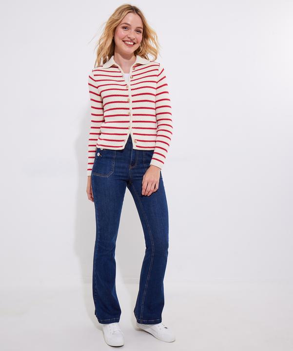 Actual product image Joe Browns Striped Collared Cardigan (40)