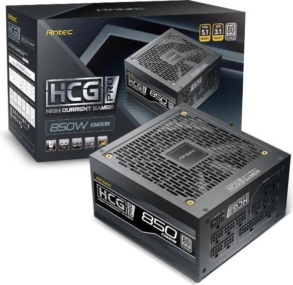 Antec Netzteil HCG 850 PRO P EC ATX3.1 Modular 80+ Platin retail (850 W)