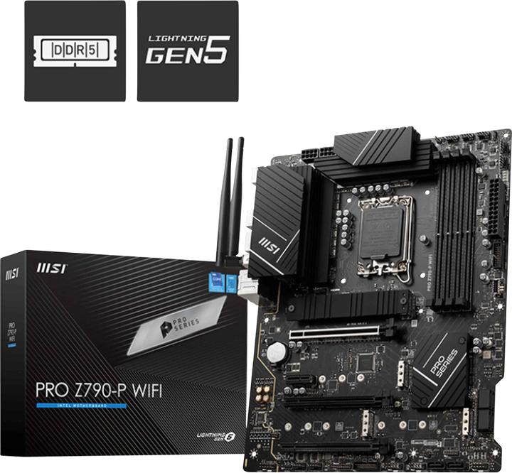 Actual product image MSI Pro Z790-P WIFI (LGA 1700, Intel Z790, ATX)