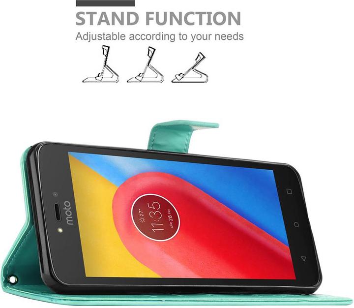 Produktbild Cadorabo Flower Book Cover (Motorola Moto C)