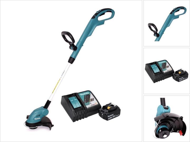 Makita DUR 181 RT1 Akku Rasentrimmer 18 V 260 mm + 1x Akku 5,0 Ah + Ladegerät (Kunststoffmesser)