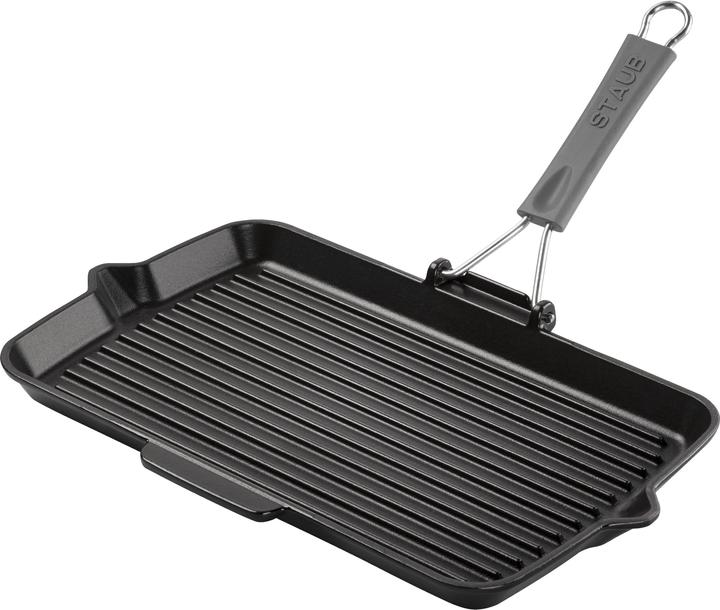 Padella per la griglia (34 cm, Padella grill, Ghisa)